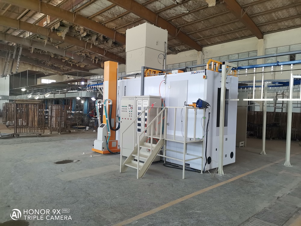 烤盤靜電搪瓷全自動噴涂線---寧波客戶成功交付使用